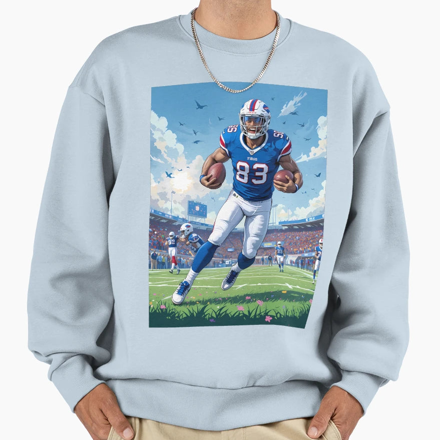 Player Buffalo Bills Displaying Sweatshirt - Casual Everyday Wear Unisex - T-Shirt, Sweatshirt, Hoodie