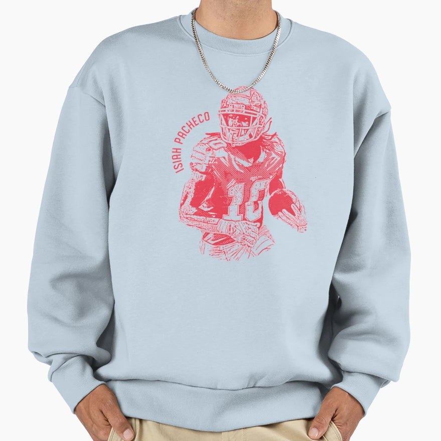 Isiah Pacheco Sweatshirt - Trendy Graphic for Adults - T-Shirt, Sweatshirt, Hoodie