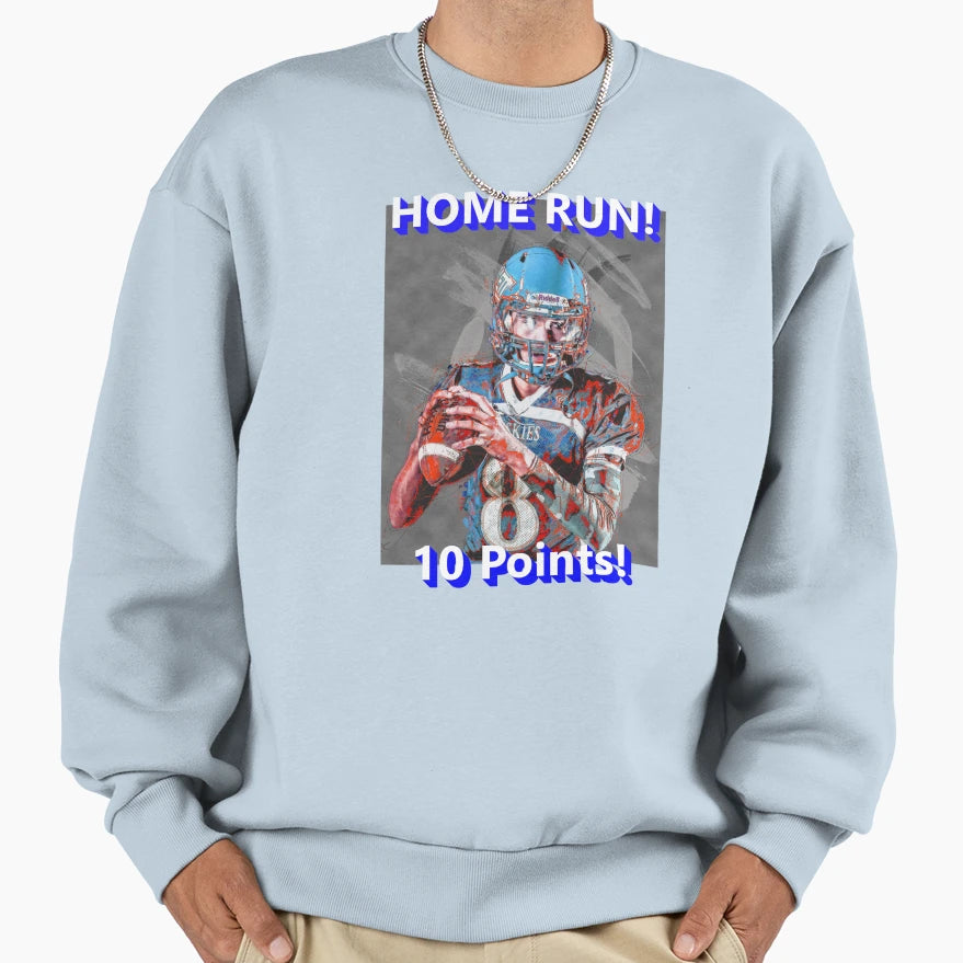 Home Run 10 Points Sweatshirt - Casual Everyday Wear for Adults - T-Shirt, Sweatshirt, Hoodie