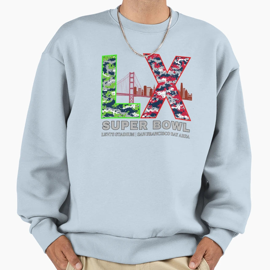 Super Bowl 2026 Sweatshirt - Unique Graphic for Adults - T-Shirt, Sweatshirt, Hoodie