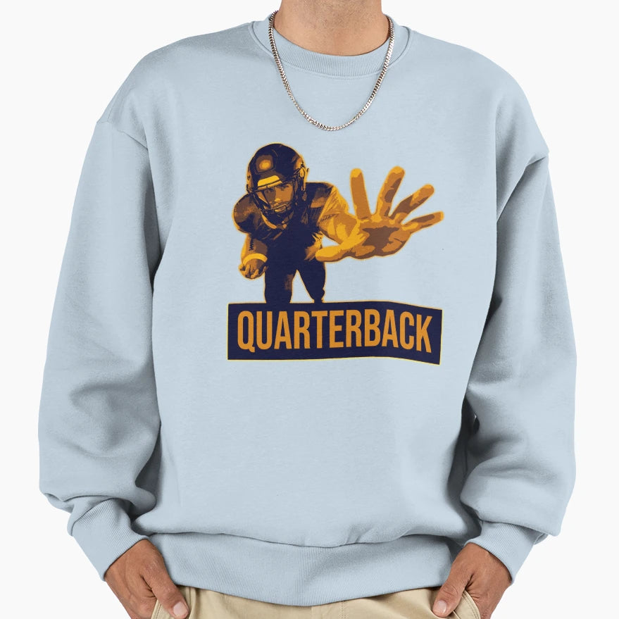 College Football Quarterback Sweatshirt - Casual Everyday Wear Unisex - T-Shirt, Sweatshirt, Hoodie