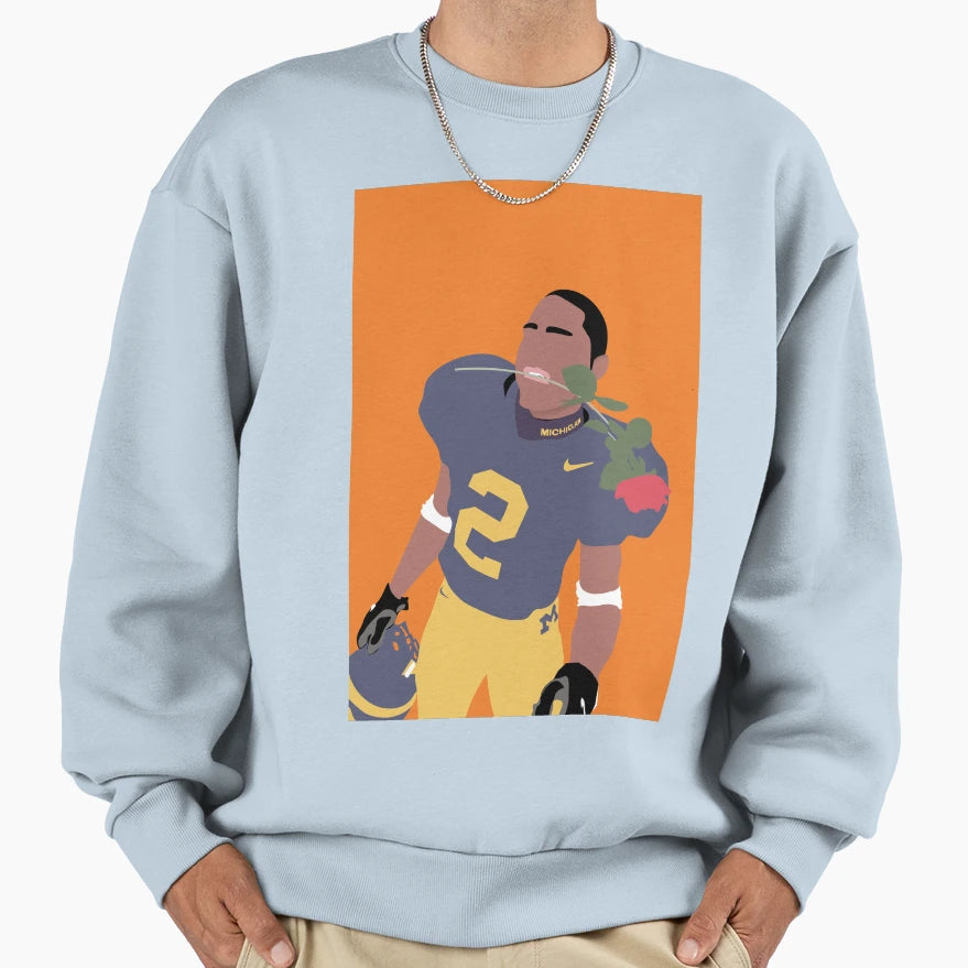 Charles Woodson Sweatshirt - Custom Art Print Men Women - T-Shirt, Sweatshirt, Hoodie