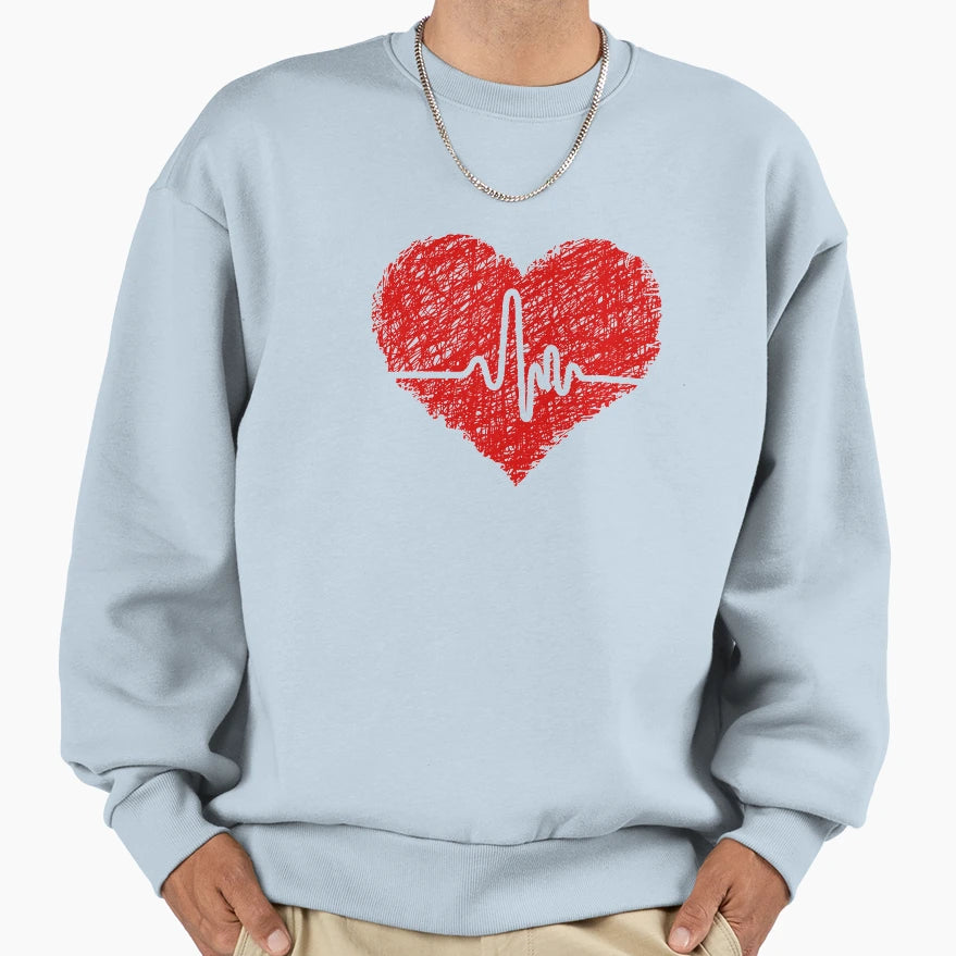 Funny Medicine Heart Sweatshirt - Casual Everyday Wear Unisex - T-Shirt, Sweatshirt, Hoodie