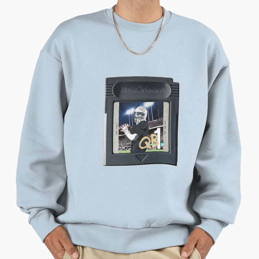 Football New Orleans Sweatshirt - Minimalist Print for Adults - T-Shirt, Sweatshirt, Hoodie