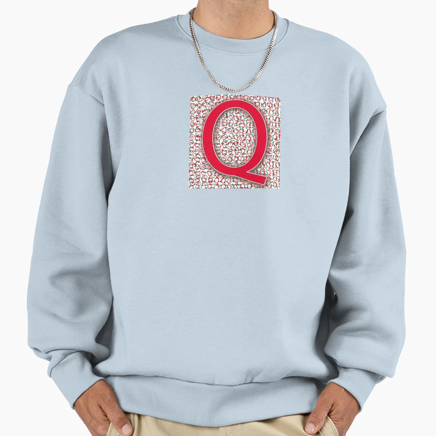 Versal Q Summer Sweatshirt - Minimalist Print Men Women - T-Shirt, Sweatshirt, Hoodie