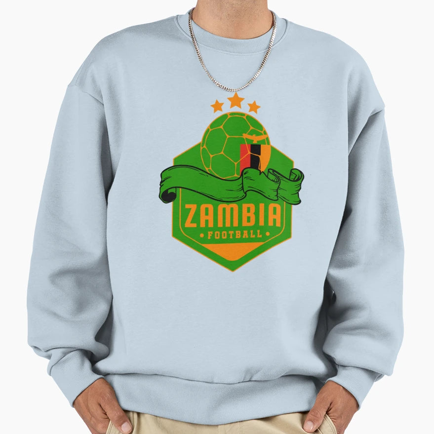 Zambia Football Sweatshirt - Streetwear Style Men Women - T-Shirt, Sweatshirt, Hoodie