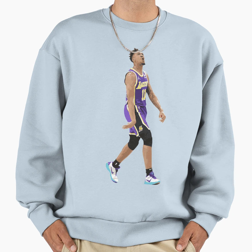Malik Monk 11 Celebration Three Point Sweatshirt - Trendy Graphic Men Women - T-Shirt, Sweatshirt, Hoodie