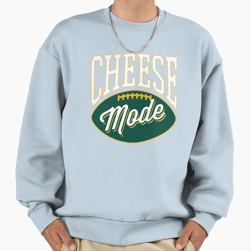 Cheese Mode Green Bay Packers Sweatshirt - Fun Novelty Design Men Women - T-Shirt, Sweatshirt, Hoodie