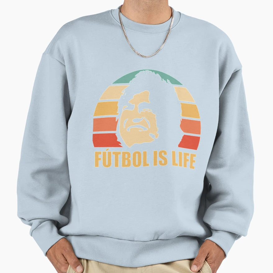 Futbol Is Life Gift And Sweatshirt - Minimalist Print Men Women - T-Shirt, Sweatshirt, Hoodie