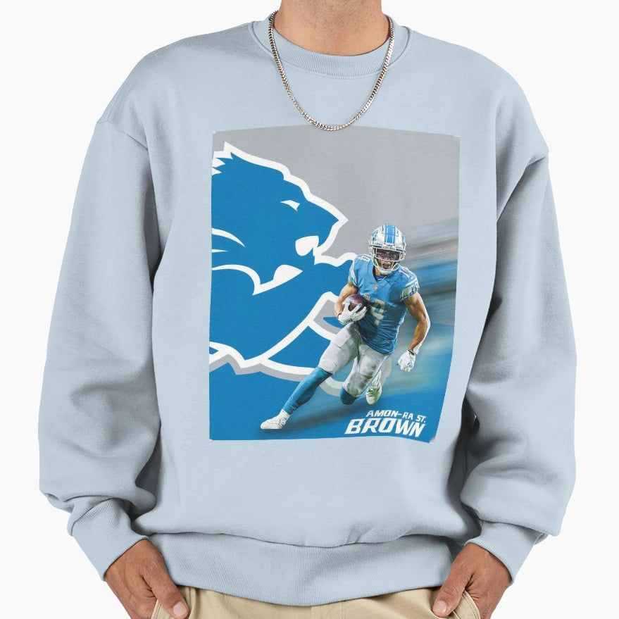 Detroit Lions Sweatshirt - Graphic Print for Adults - T-Shirt, Sweatshirt, Hoodie