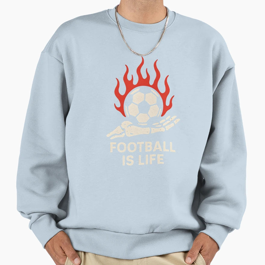 Football Is Life Sweatshirt - Unique Graphic for Adults - T-Shirt, Sweatshirt, Hoodie