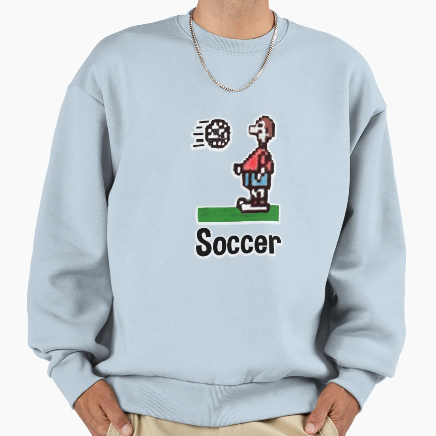 Soccer Icon Sweatshirt - Aesthetic Graphic Men Women - T-Shirt, Sweatshirt, Hoodie