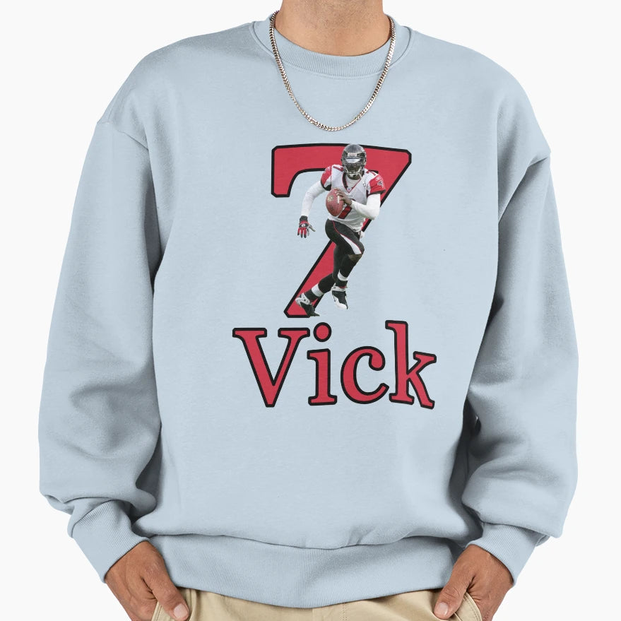 Vick Atlanta Falcons Sweatshirt - Trendy Graphic for Adults - T-Shirt, Sweatshirt, Hoodie