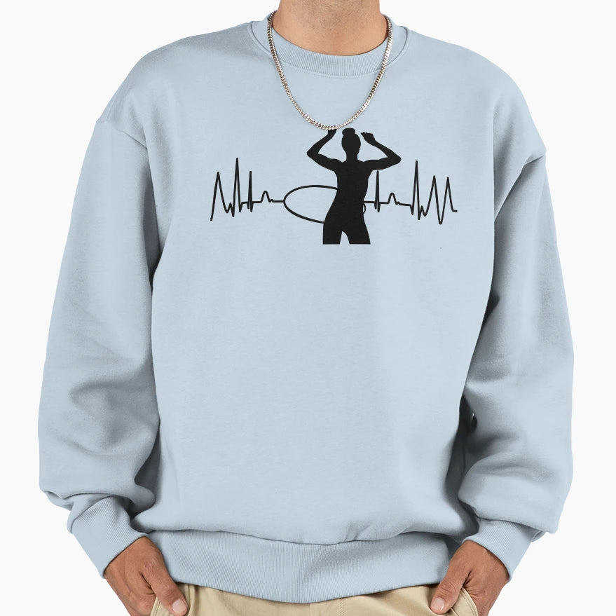 Heart Rate Hula Pulse Hoop Hulahoop Sweatshirt - Trendy Graphic for Adults - T-Shirt, Sweatshirt, Hoodie