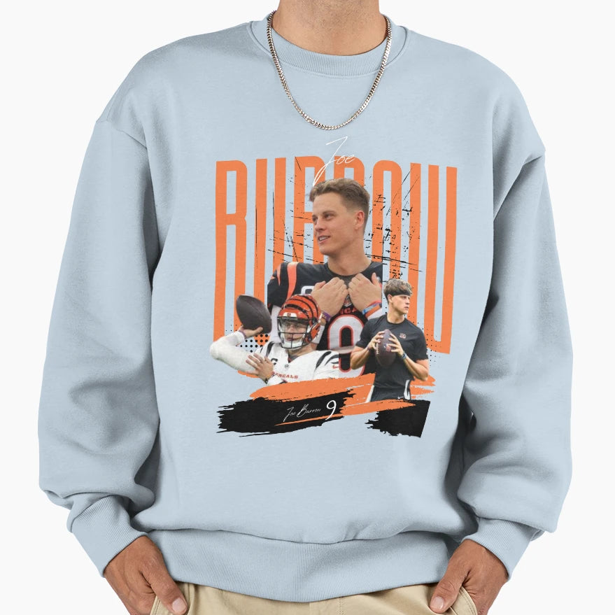 Quaterback 9 Burrow Sweatshirt - Streetwear Style Men Women - T-Shirt, Sweatshirt, Hoodie