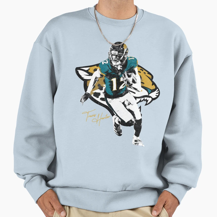 Travis Hunter Variant Sweatshirt - Fun Novelty Design for Adults - T-Shirt, Sweatshirt, Hoodie