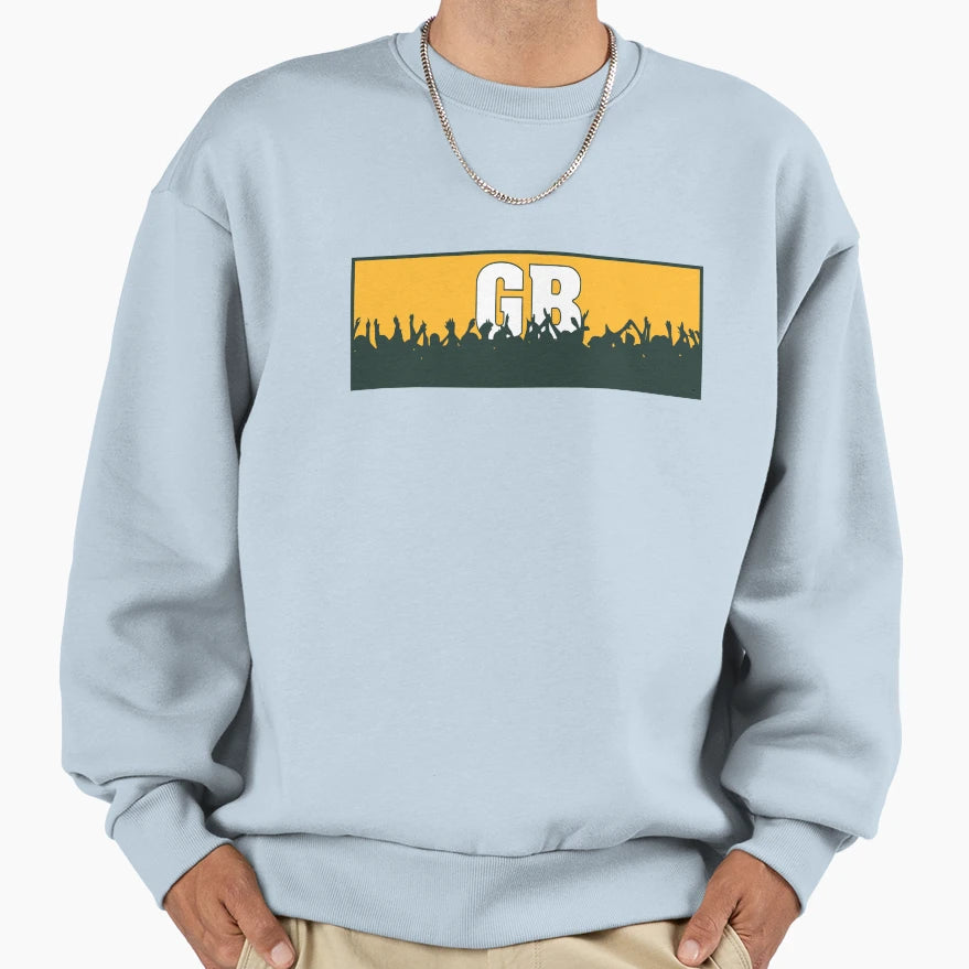 Cheering Green Bay Gb Sweatshirt - Unique Graphic for Adults - T-Shirt, Sweatshirt, Hoodie