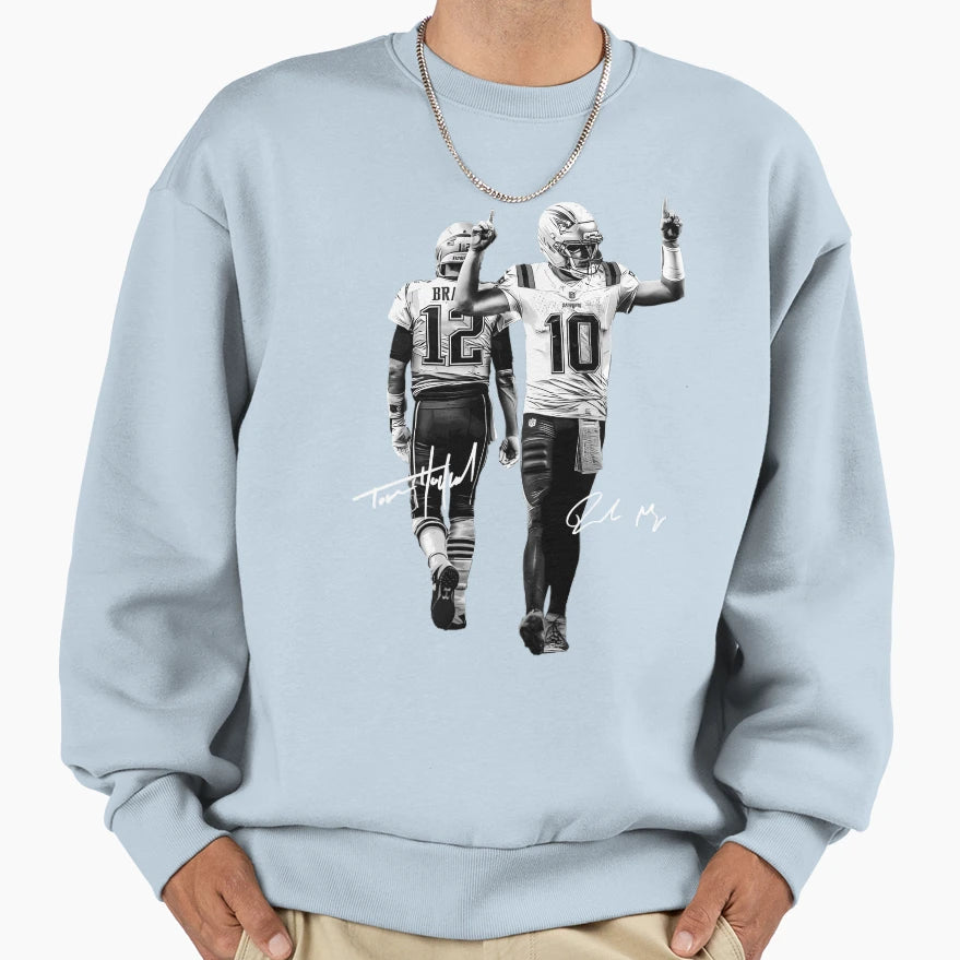 Drake Maye Signature Sweatshirt - Custom Art Print Unisex - T-Shirt, Sweatshirt, Hoodie