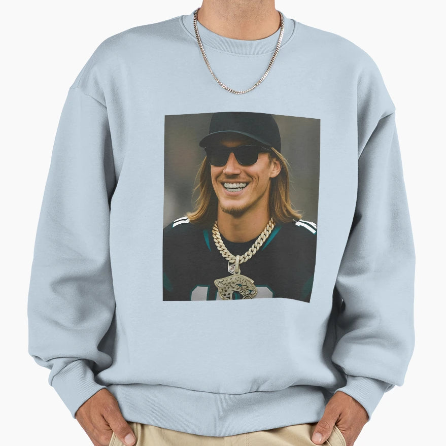 Trevor Lawrence Duval Football Sweatshirt - Fun Novelty Design Unisex - T-Shirt, Sweatshirt, Hoodie