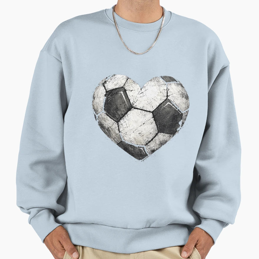 My Soccer Heart My Kind Love Sweatshirt - Aesthetic Graphic Unisex - T-Shirt, Sweatshirt, Hoodie