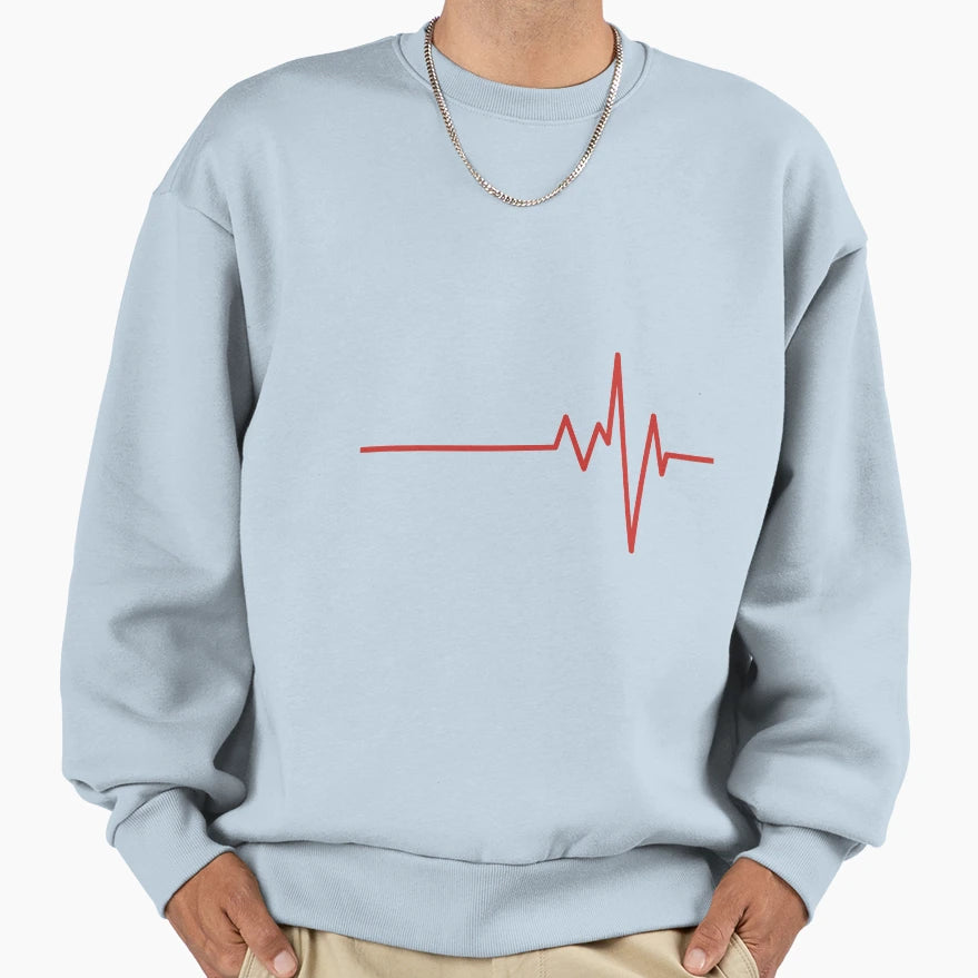 Heartbeat Sweatshirt - Streetwear Style Men Women - T-Shirt, Sweatshirt, Hoodie