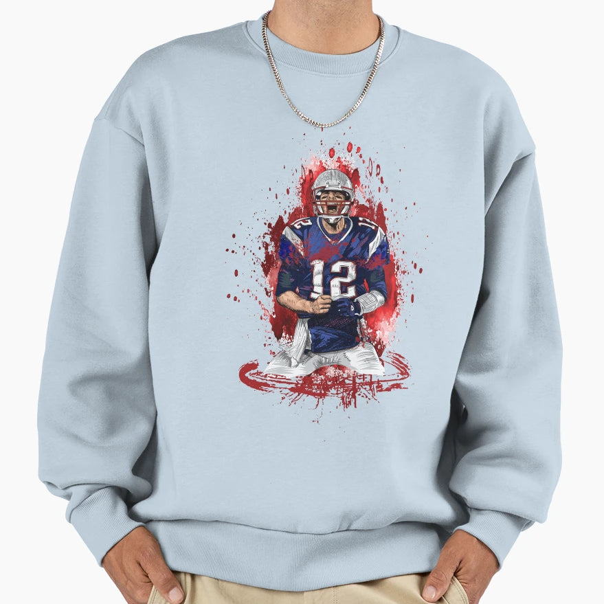 American Football Player Sweatshirt - Custom Art Print Unisex - T-Shirt, Sweatshirt, Hoodie