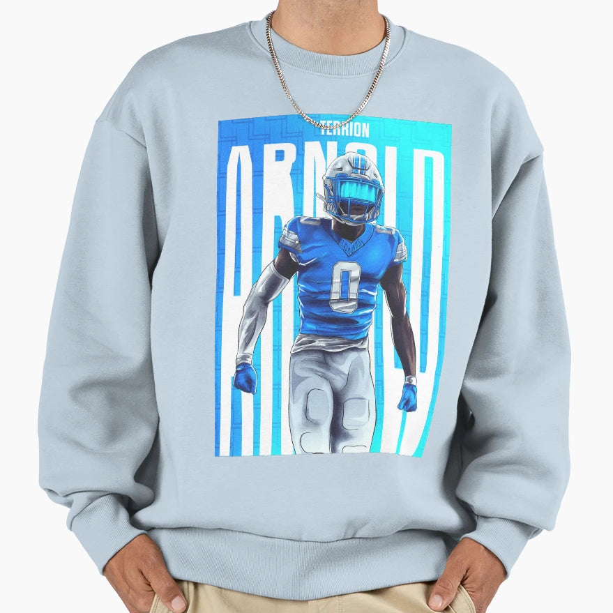Lions Cornerback Terrion Arnold Sweatshirt - Aesthetic Graphic Men Women - T-Shirt, Sweatshirt, Hoodie
