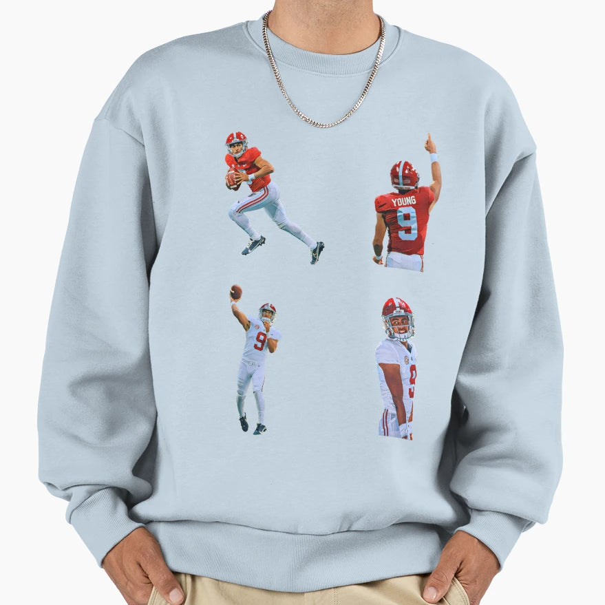 Bryce Young Pack Pin Sweatshirt - Novelty Apparel for Adults - T-Shirt, Sweatshirt, Hoodie