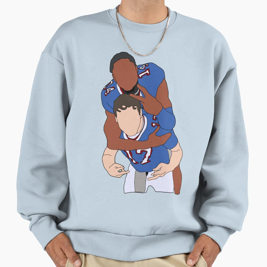 Football Players Sweatshirt - Graphic Print for Adults - T-Shirt, Sweatshirt, Hoodie