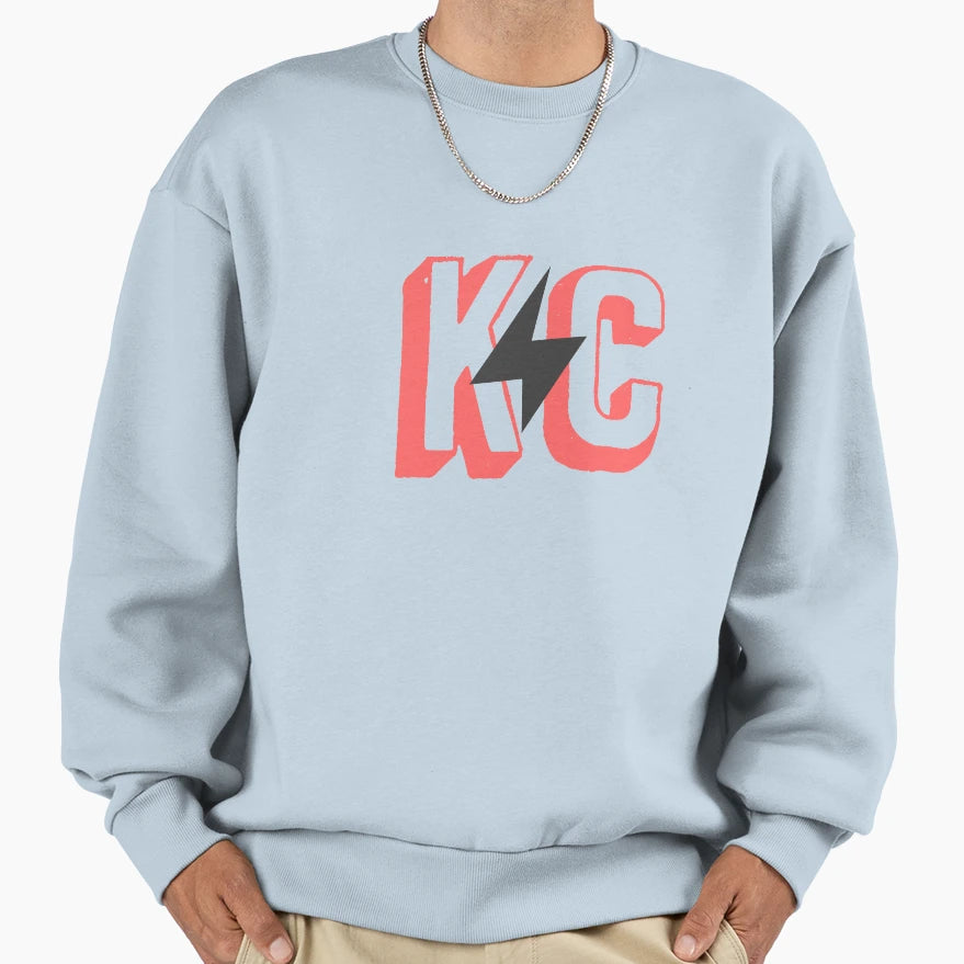 Kc Lightning Red Sweatshirt - Trendy Graphic for Adults - T-Shirt, Sweatshirt, Hoodie