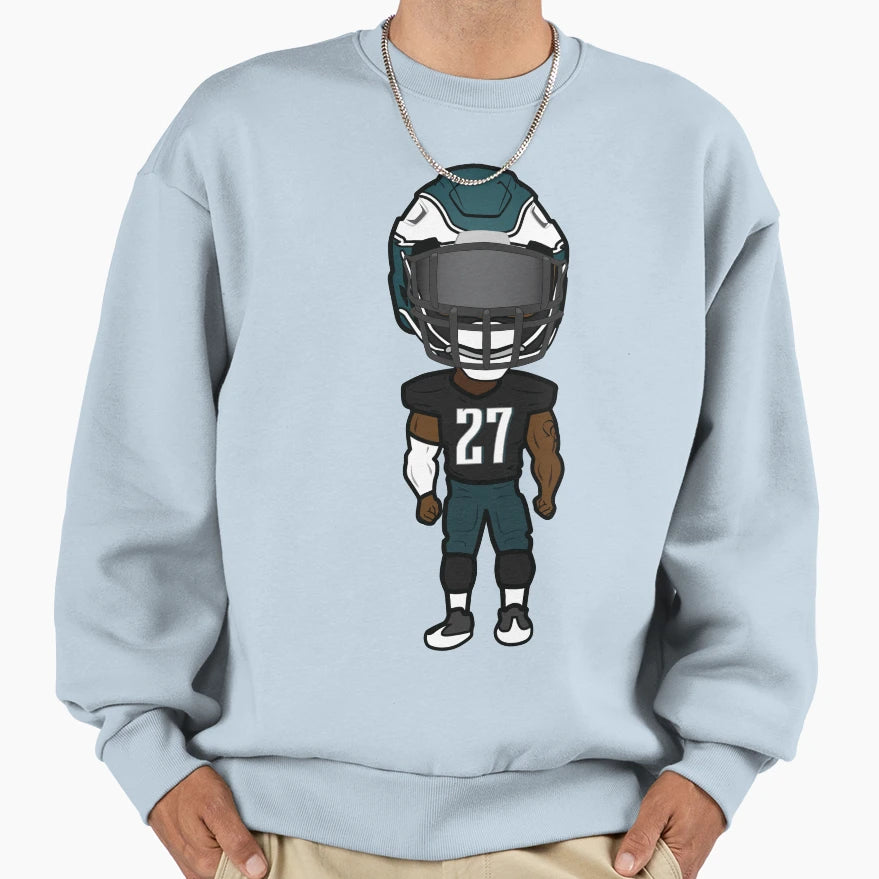Malcolm Jenkins Cartoon Sweatshirt - Novelty Apparel Men Women - T-Shirt, Sweatshirt, Hoodie
