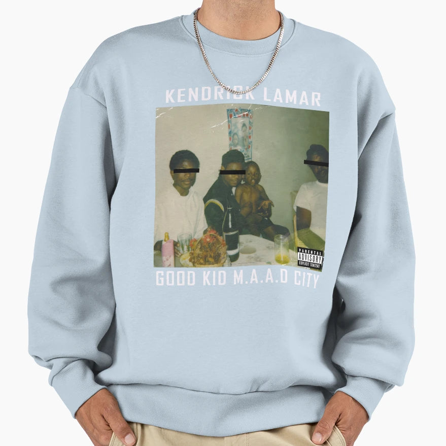 Kendrick Lamar Good M D City Album Sweatshirt - Custom Art Print Men Women - T-Shirt, Sweatshirt, Hoodie