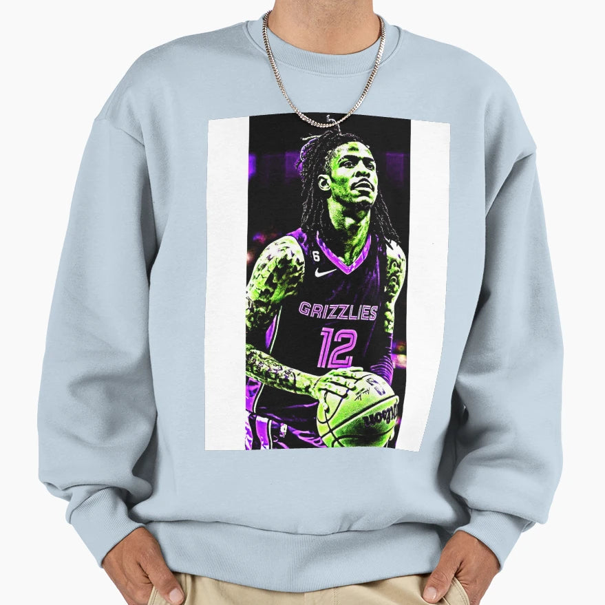 Ja Morant Sweatshirt - Custom Art Print Men Women - T-Shirt, Sweatshirt, Hoodie