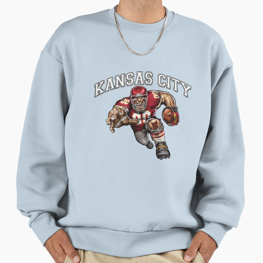 Kansas City Football Sweatshirt - Trendy Graphic for Adults - T-Shirt, Sweatshirt, Hoodie