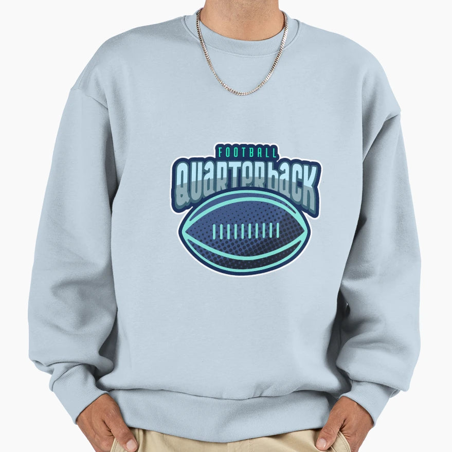 Football Quarterback Sweatshirt - Novelty Apparel Men Women - T-Shirt, Sweatshirt, Hoodie