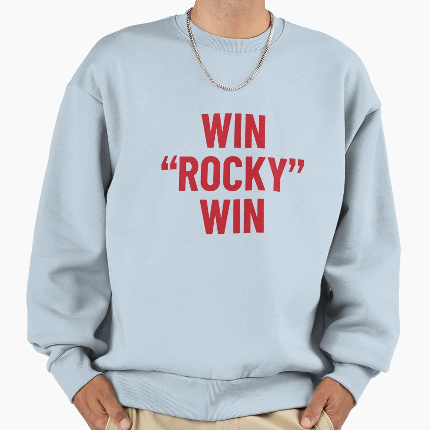 Rocky Ii Win Rocky Win Tribute Sweatshirt - Minimalist Print for Adults - T-Shirt, Sweatshirt, Hoodie