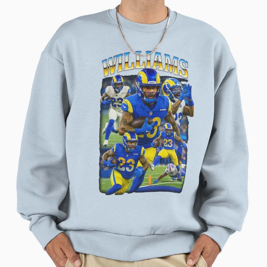 Kyren Williams Los Angeles Sweatshirt - Unique Graphic Unisex - T-Shirt, Sweatshirt, Hoodie