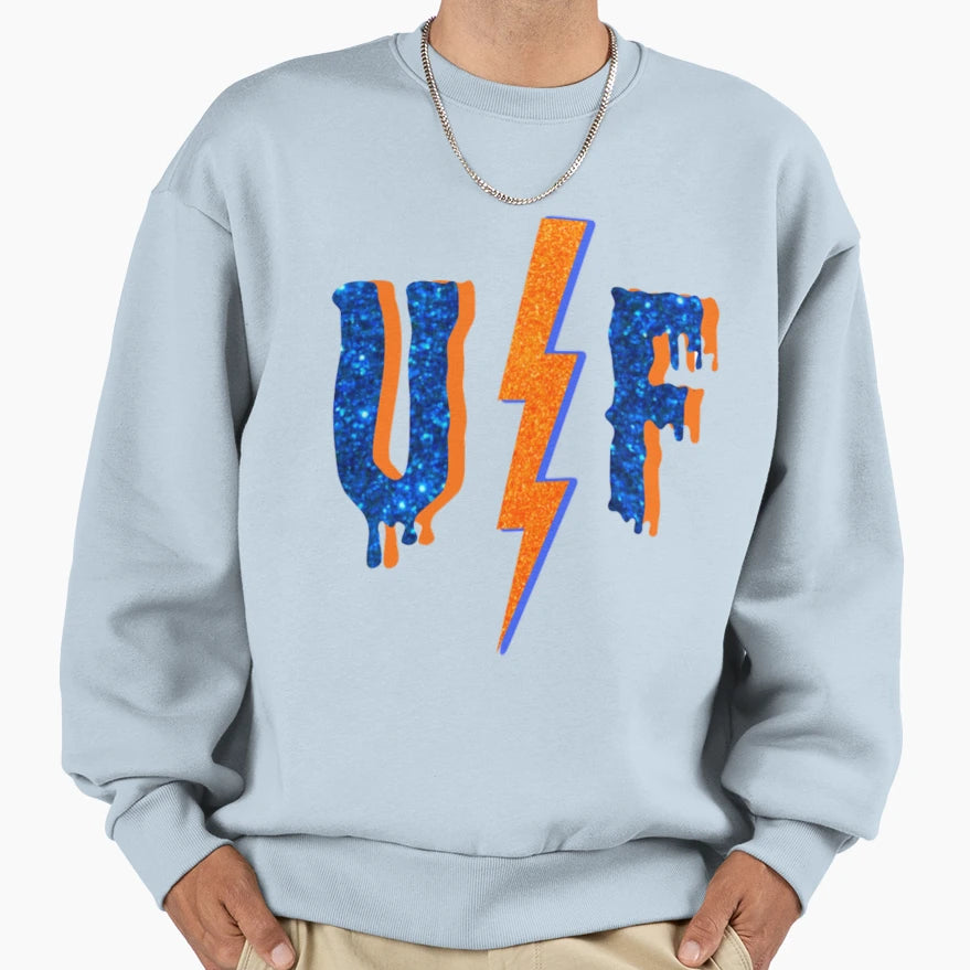 Uf Glitter Sweatshirt - Novelty Apparel Men Women - T-Shirt, Sweatshirt, Hoodie