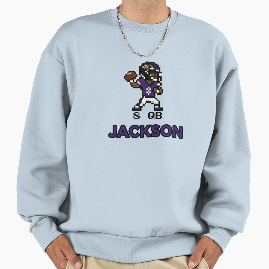 Ravens Quarterback LJ As Nfl Video Sweatshirt - Trendy Graphic for Adults - T-Shirt, Sweatshirt, Hoodie
