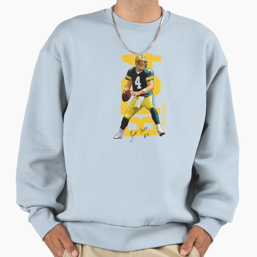 Brett Favre 4 Ready To Pass Sweatshirt - Novelty Apparel Men Women - T-Shirt, Sweatshirt, Hoodie