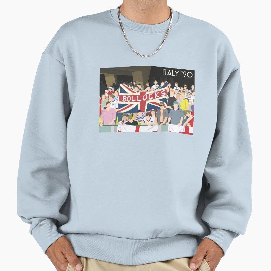 England World Cup 1990 Italy Sweatshirt - Aesthetic Graphic for Adults - T-Shirt, Sweatshirt, Hoodie