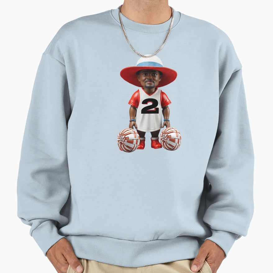 Larry Johnson Mini Doll Sweatshirt - Minimalist Print Unisex - T-Shirt, Sweatshirt, Hoodie