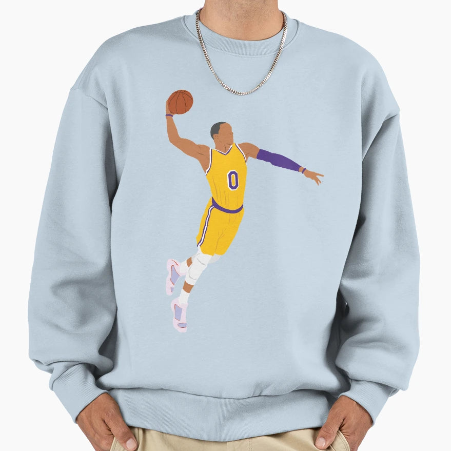 Russell Westbrook Dunk Highlights Sweatshirt - Fun Novelty Design Men Women - T-Shirt, Sweatshirt, Hoodie