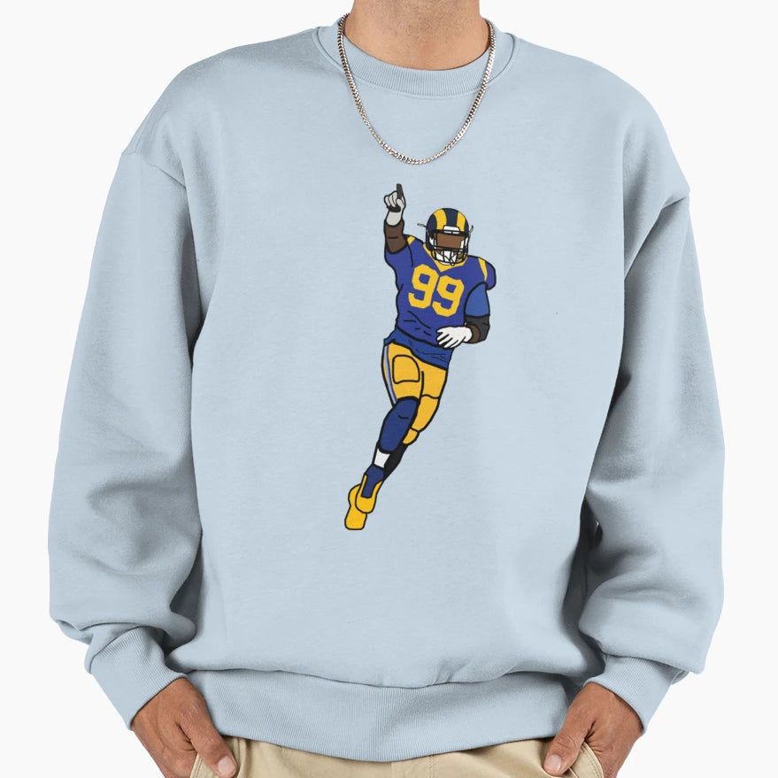 Aaron Donald Sack Celebration Los Sweatshirt - Minimalist Print Unisex - T-Shirt, Sweatshirt, Hoodie