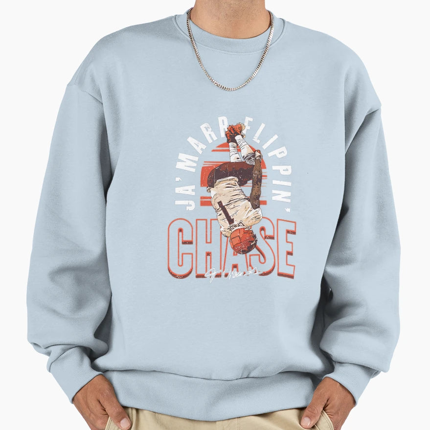 Jamarr Chase Cincinnati Flip Sweatshirt - Casual Everyday Wear Unisex - T-Shirt, Sweatshirt, Hoodie