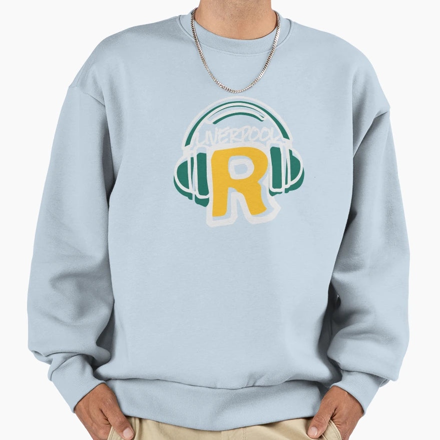 Liverpool Music Letter R Headset Sweatshirt - Trendy Graphic Men Women - T-Shirt, Sweatshirt, Hoodie