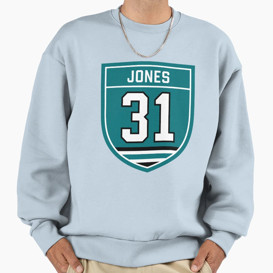 Jones 31 Emblem Sweatshirt - Fun Novelty Design for Adults - T-Shirt, Sweatshirt, Hoodie