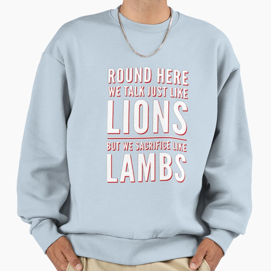 Lions And Lambs Version 4 Sweatshirt - Novelty Apparel Men Women - T-Shirt, Sweatshirt, Hoodie