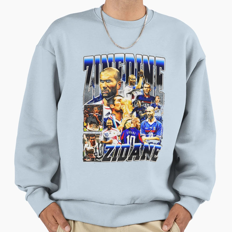 Zinedine Zidane Bootleg Sweatshirt - Novelty Apparel for Adults - T-Shirt, Sweatshirt, Hoodie