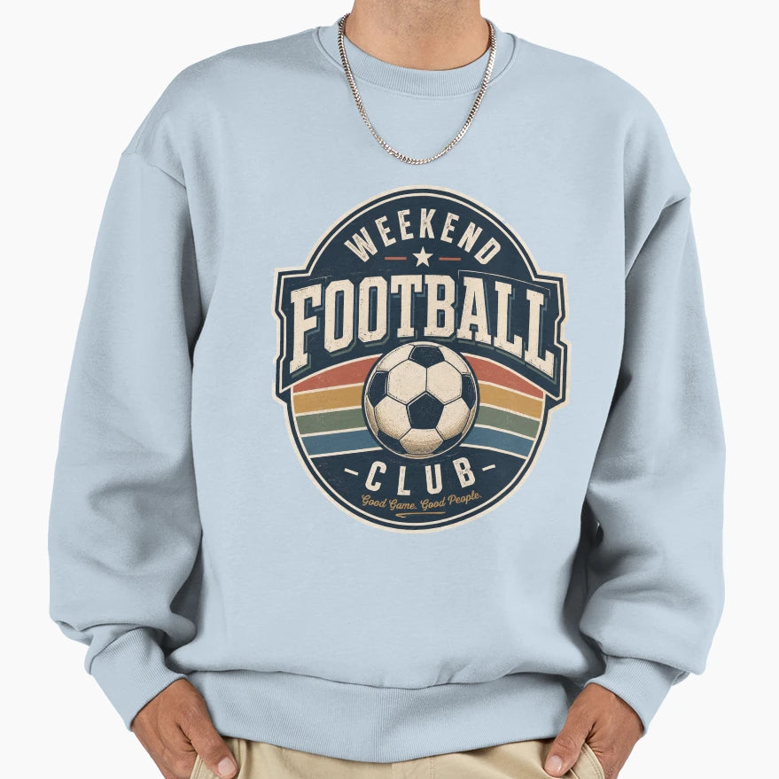 Weekend Football Club Sweatshirt - Minimalist Print for Adults - T-Shirt, Sweatshirt, Hoodie